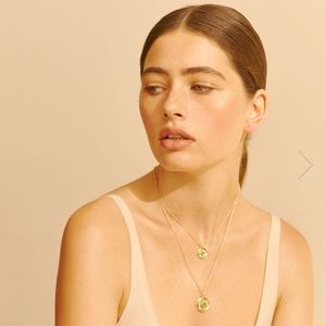 Amber Sceats Double Coin Necklace 